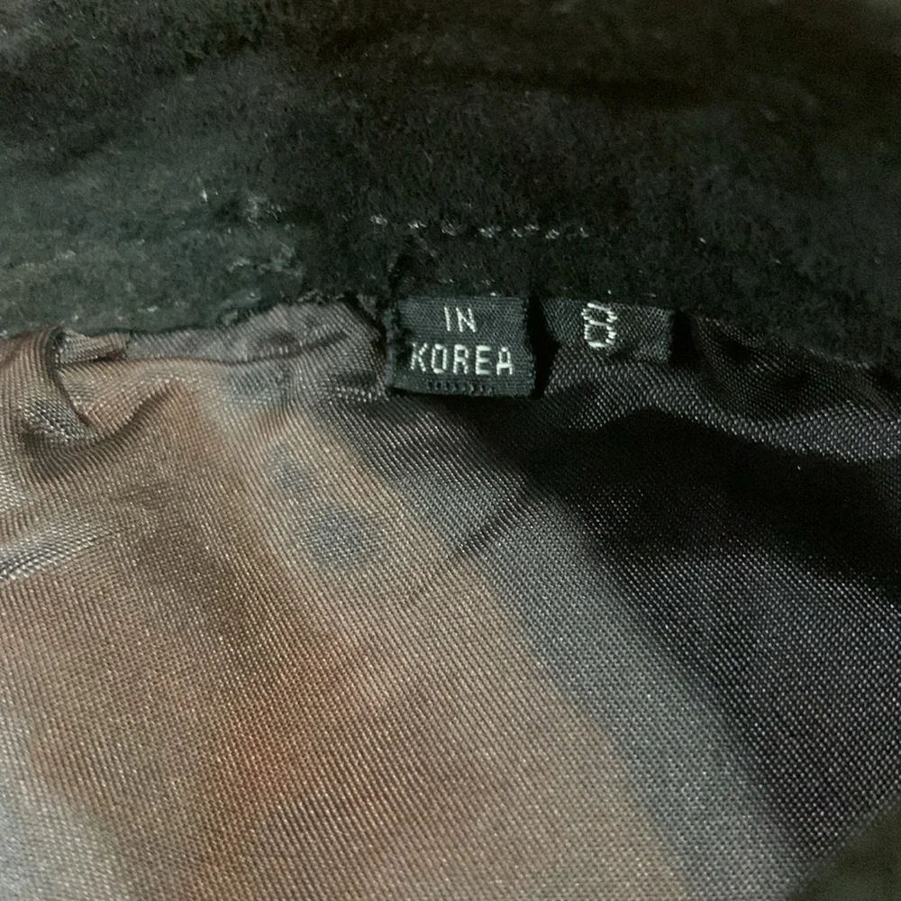 Vintage Black Suede 100 % Leather Pants Woman’s 5 Pocket Style Size 0/2 XS/Small - Picture 8 of 16